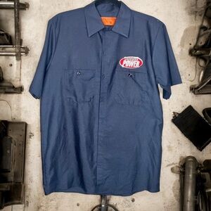 Red Kap Black Horse Power Industrial Mechanic Performance Work Shirt Men’s M
